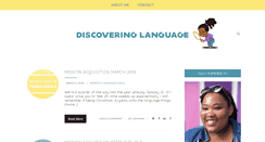 Desktop Screenshot of discoveringlanguage.com