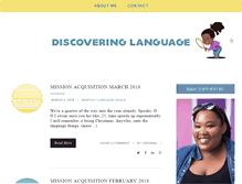 Tablet Screenshot of discoveringlanguage.com